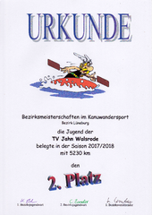 2. Platz Bezirk Lneburg Jugend/Schler