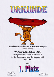 1. Platz Bezirk Lneburg Jugend/Schler